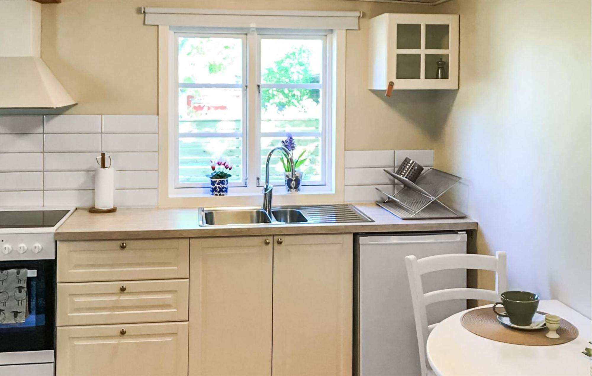 Amazing Home In Faerjestaden With Kitchen Exterior photo